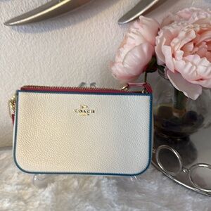 Coach Nolita Wristlet Clutch w/Gold Chain